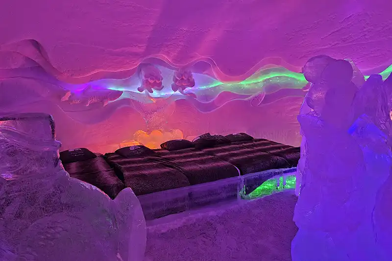 overnachten in arctic snow hotel finland