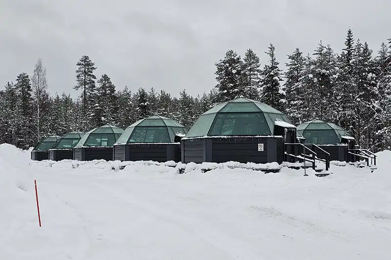 glass igloos finland finland